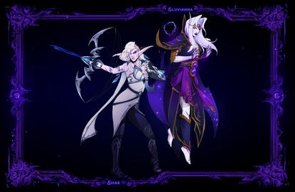 Collab with MischiArt (our OCs as Alleria and Xally ♥)